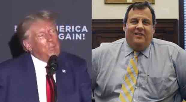 Trump Mocks Chris Christie's Weight at New Hampshire Rally Do Not Call Him a Fat Pig