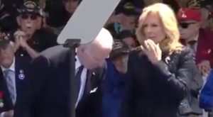 Dr.Jill Pulls Biden Away from D-Day Event After He Mysteriously Bends Over, Crouches
