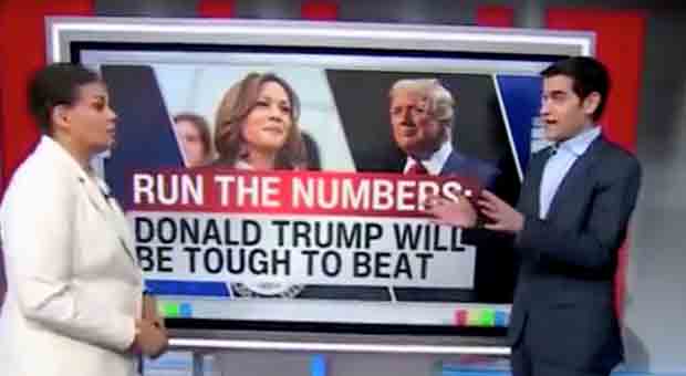 CNN Data Analyst Sounds Alarm: 'It Will Be Difficult for Kamala Harris to Beat Trump'