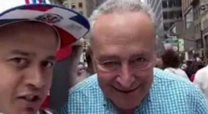 Chuck Schumer Caught Out in FAKE Photo Op: 'You're a Scumbag!'